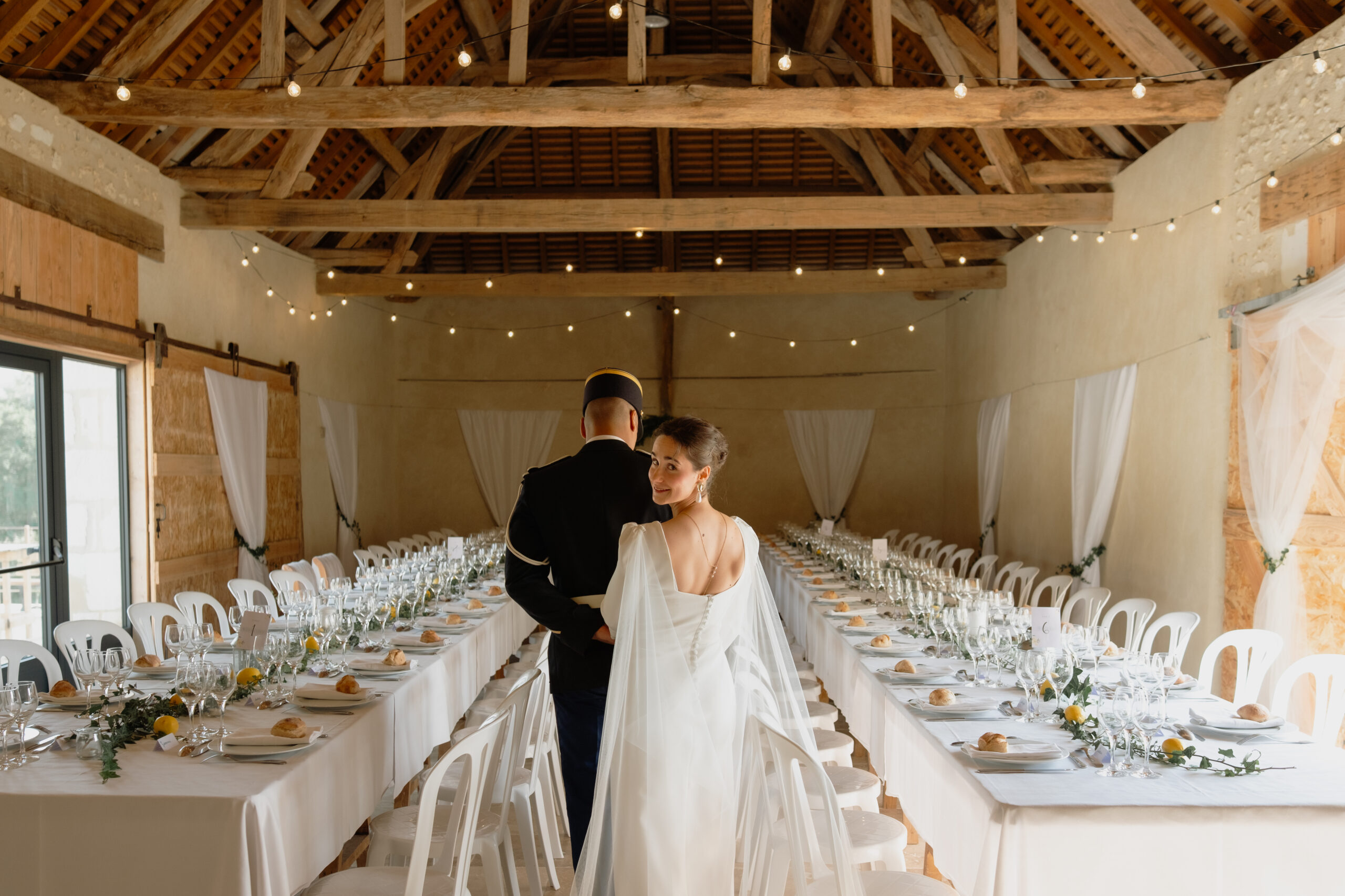 Mariés salle de réception à Loches