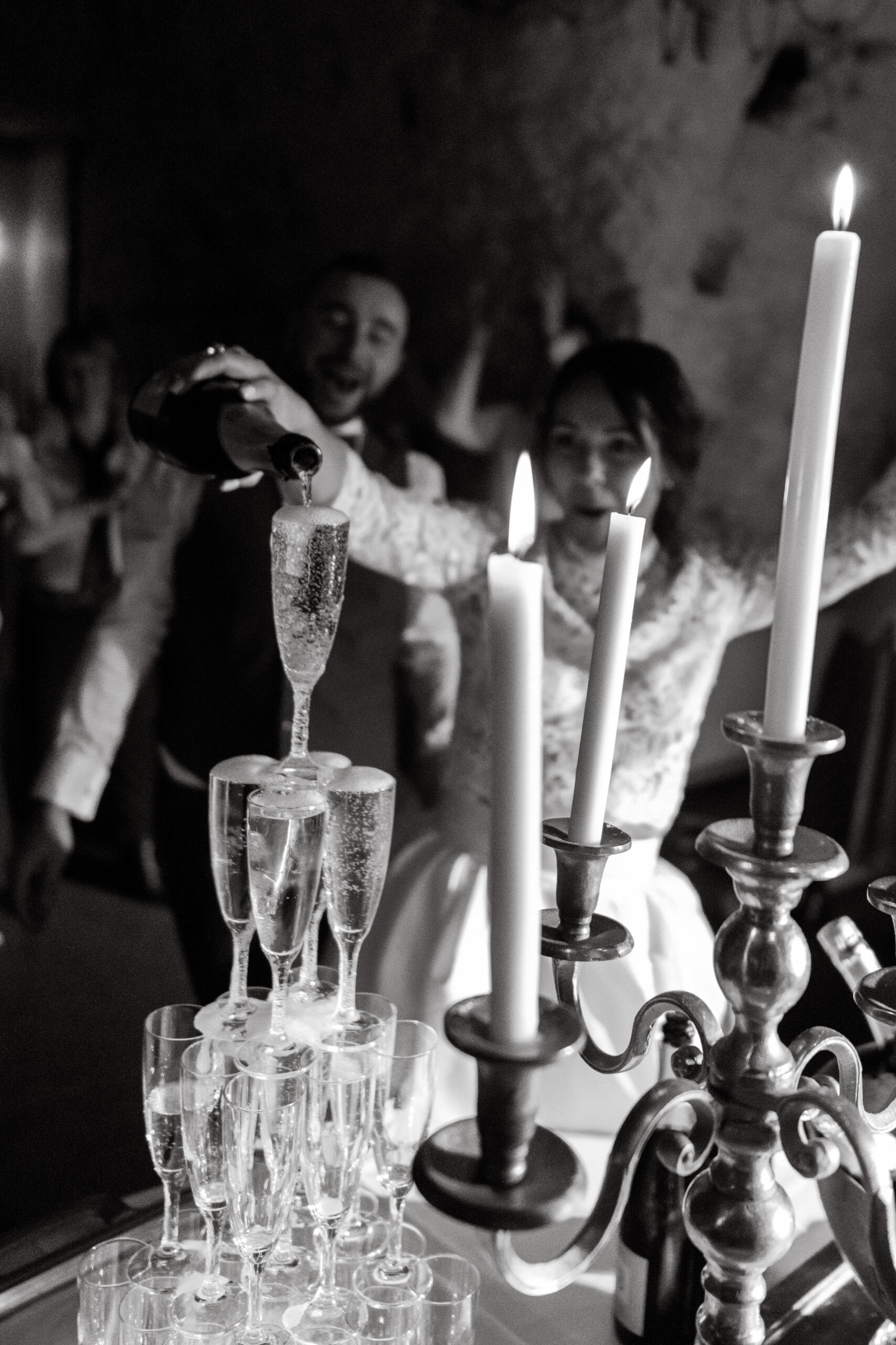 Photo soirée mariage au domaine des Bidaudière à Vouvray