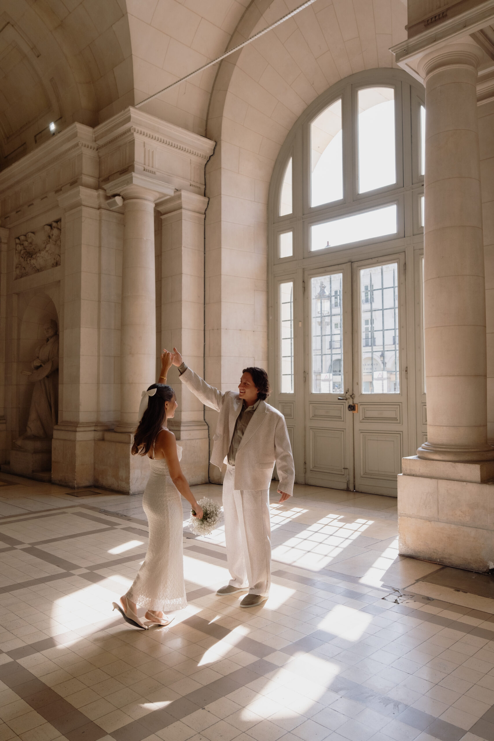 Cérémonie civile à la mairie de Tours, photo de couple