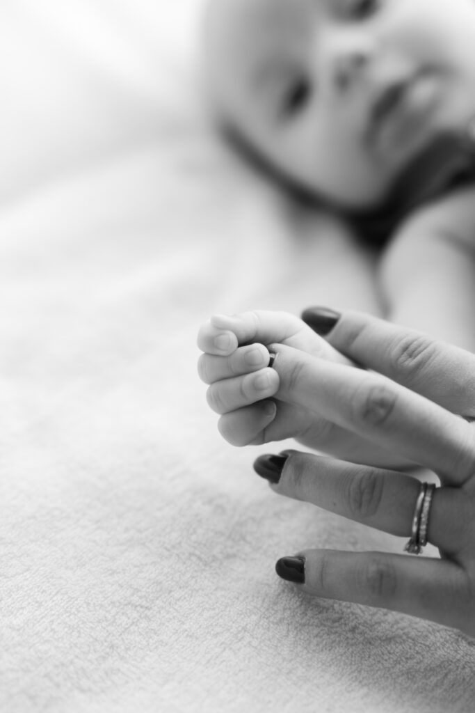 Séance photo bébé à la maison à Blois