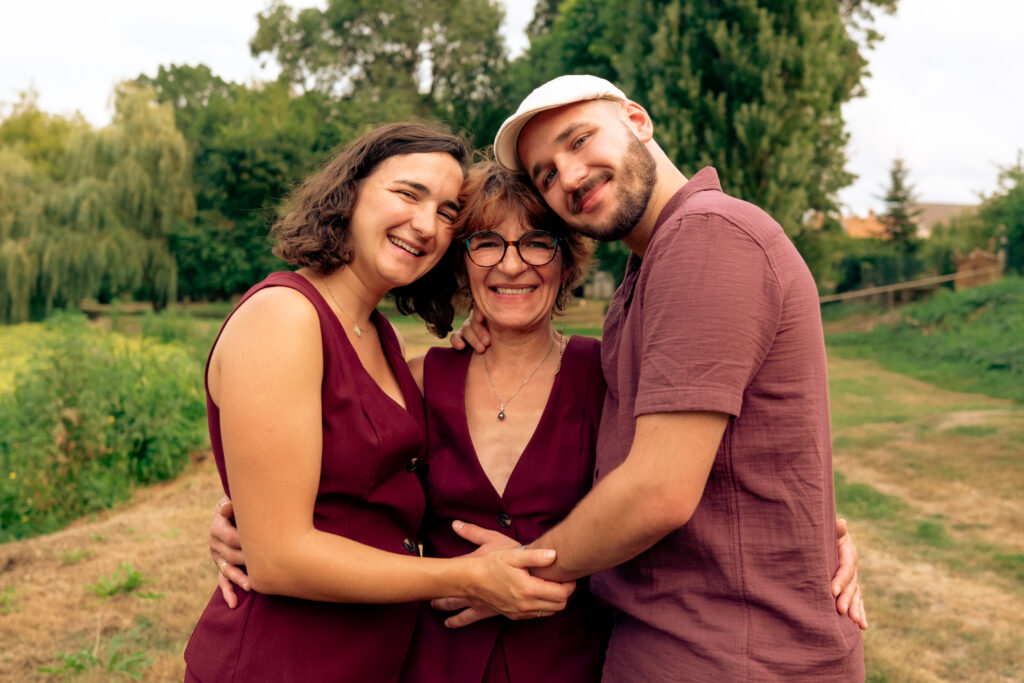 Séance photo parent enfant intergénérationnel à Tours