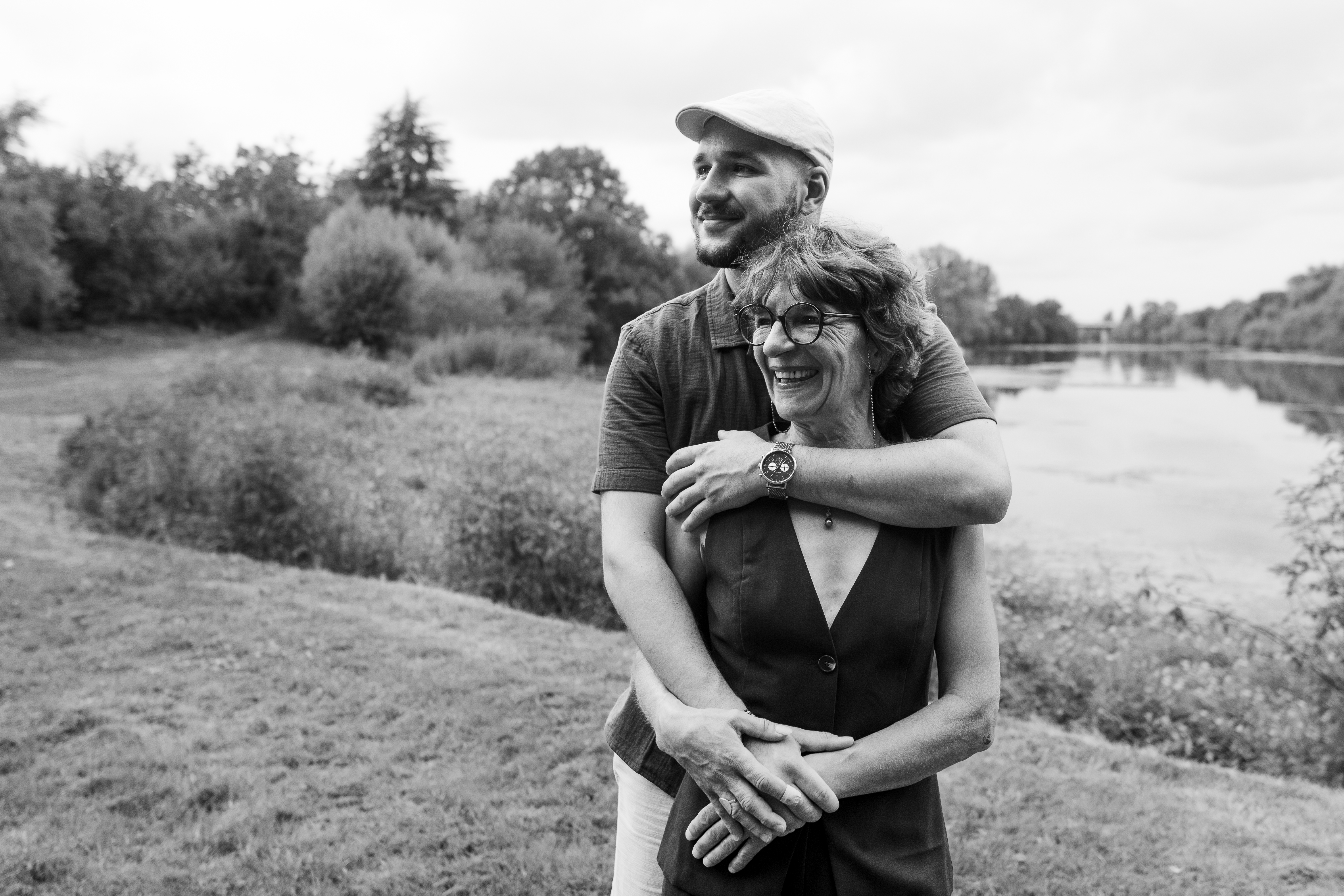 Séance photo parent enfant intergénérationnel à Tours